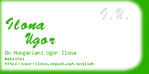 ilona ugor business card